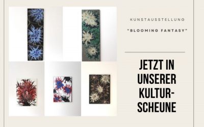 Aktuelle Ausstellung in der Kulturscheune „Kleksmonster“ von Ole van Holt