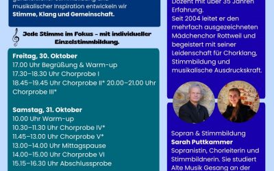 30./31.10.2026 Chorwerkstatt